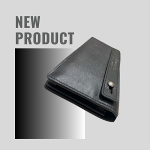 Genuine Leather Mens Long Wallet - Black