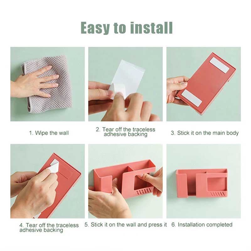Wall Mounted Double Layer Phone Holder - Image 4
